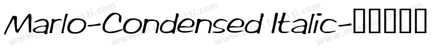 Marlo-Condensed Italic字体转换
